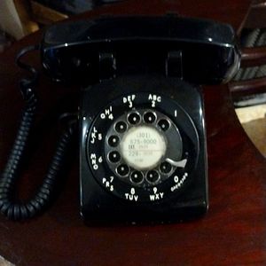 Vintage rotary telephone